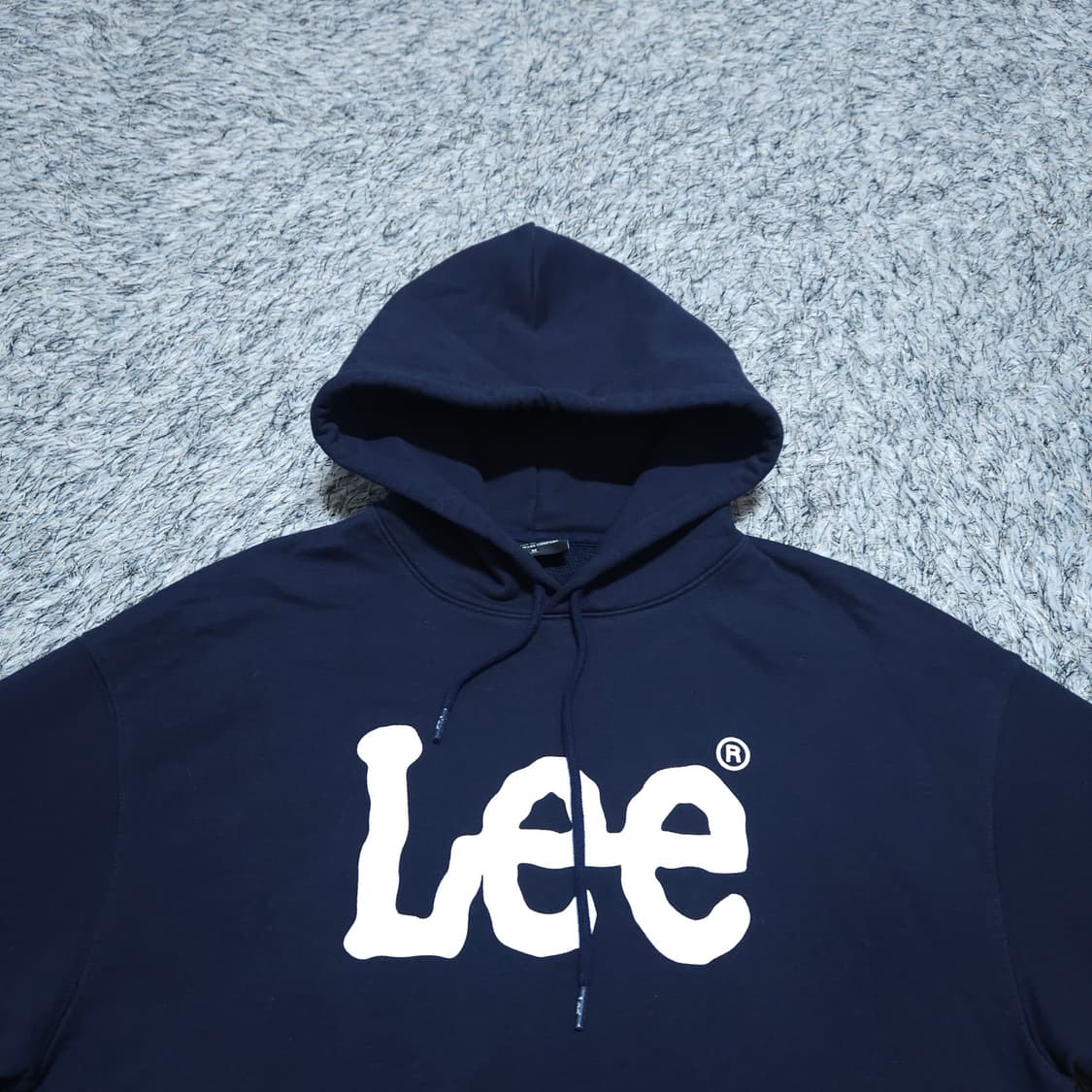 Lee) M 남자 네이비 오버핏 후드티셔츠 / 왕눈이샵 상품이미지3