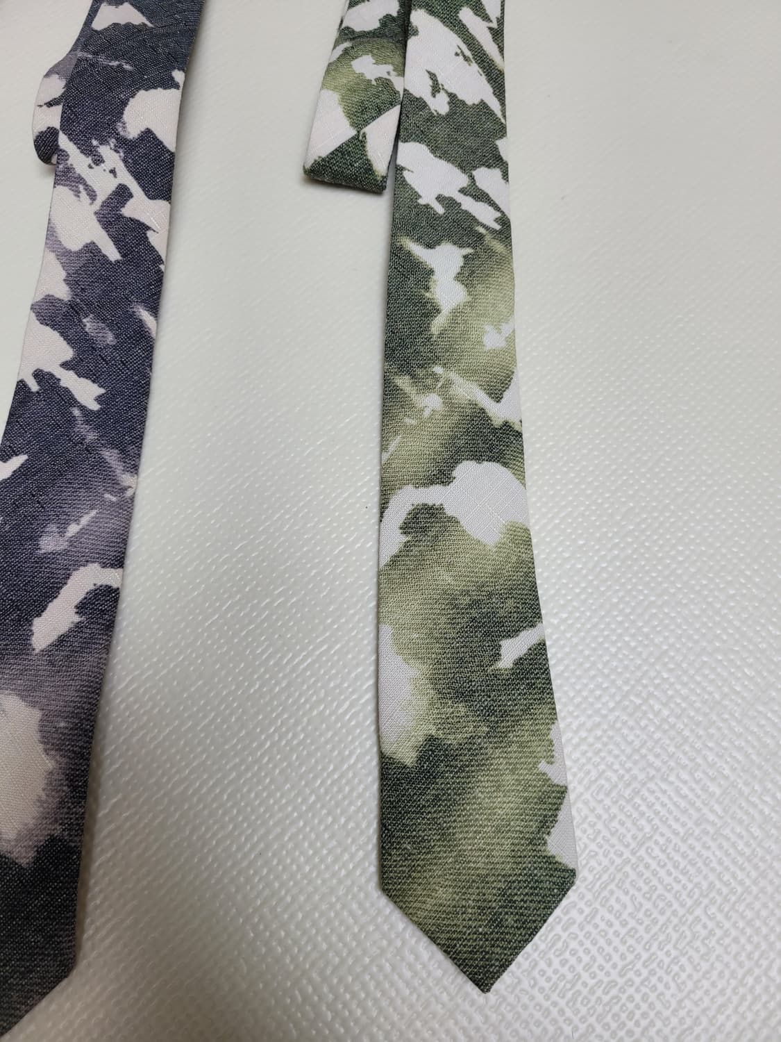 넥타이 3종 (까모패턴 퍼플, 그레이, 그린)  상품이미지6