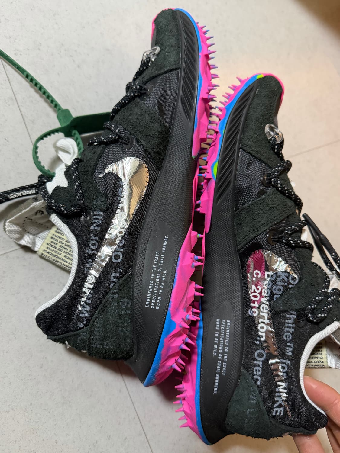 나이키 오프화이트 줌 테라 카이거 블랙핑크 280 상품이미지4