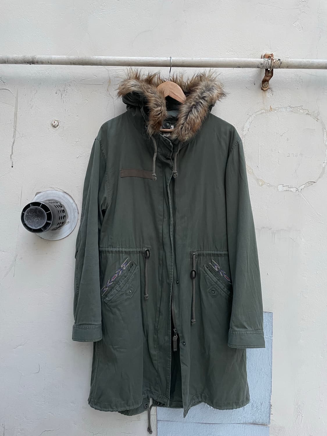 치치카카 피쉬테일 파카, 올리브 L 상품이미지8