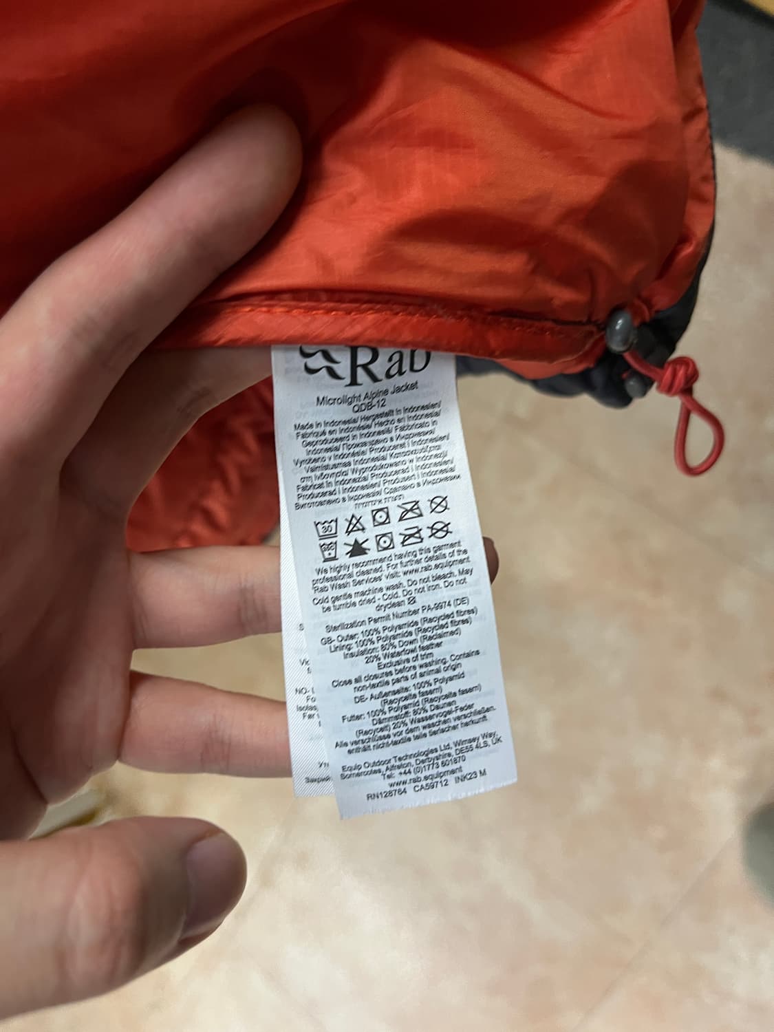 마이크로라이트 알파인 자켓 XL 그래핀 상품이미지5