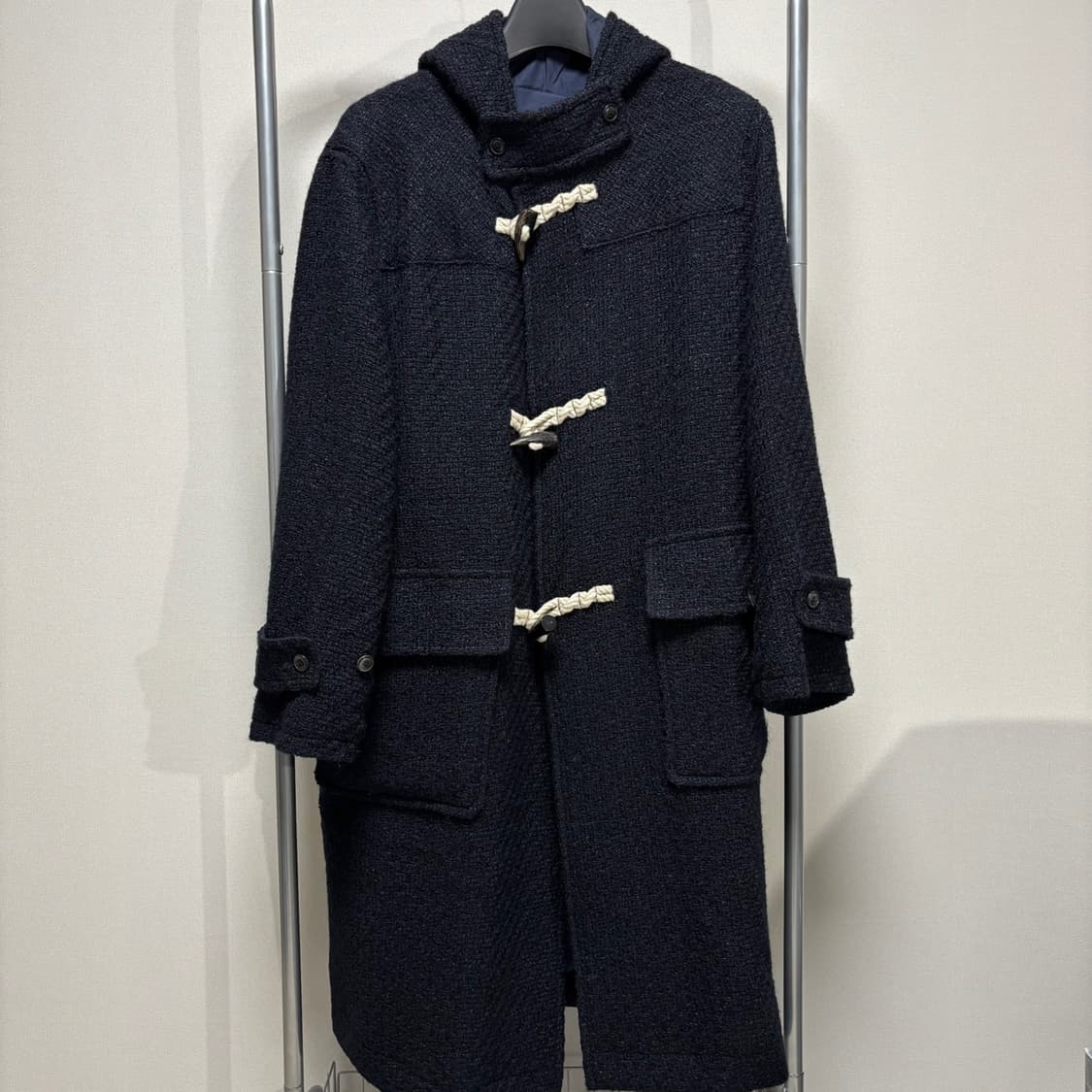 2) URU 우루 22FW 트위드 더플 코트 상품이미지1