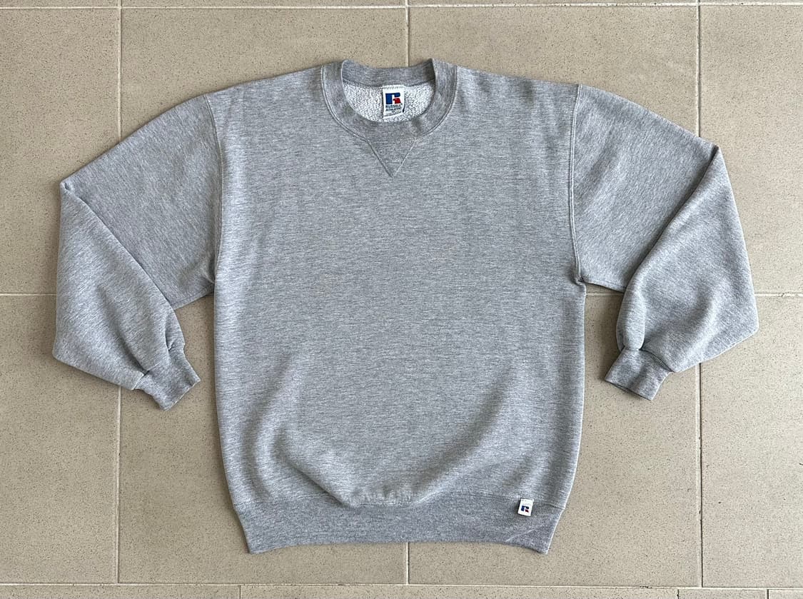 90s 빈티지 러셀 스웻셔츠 그레이 M USA 상품이미지1