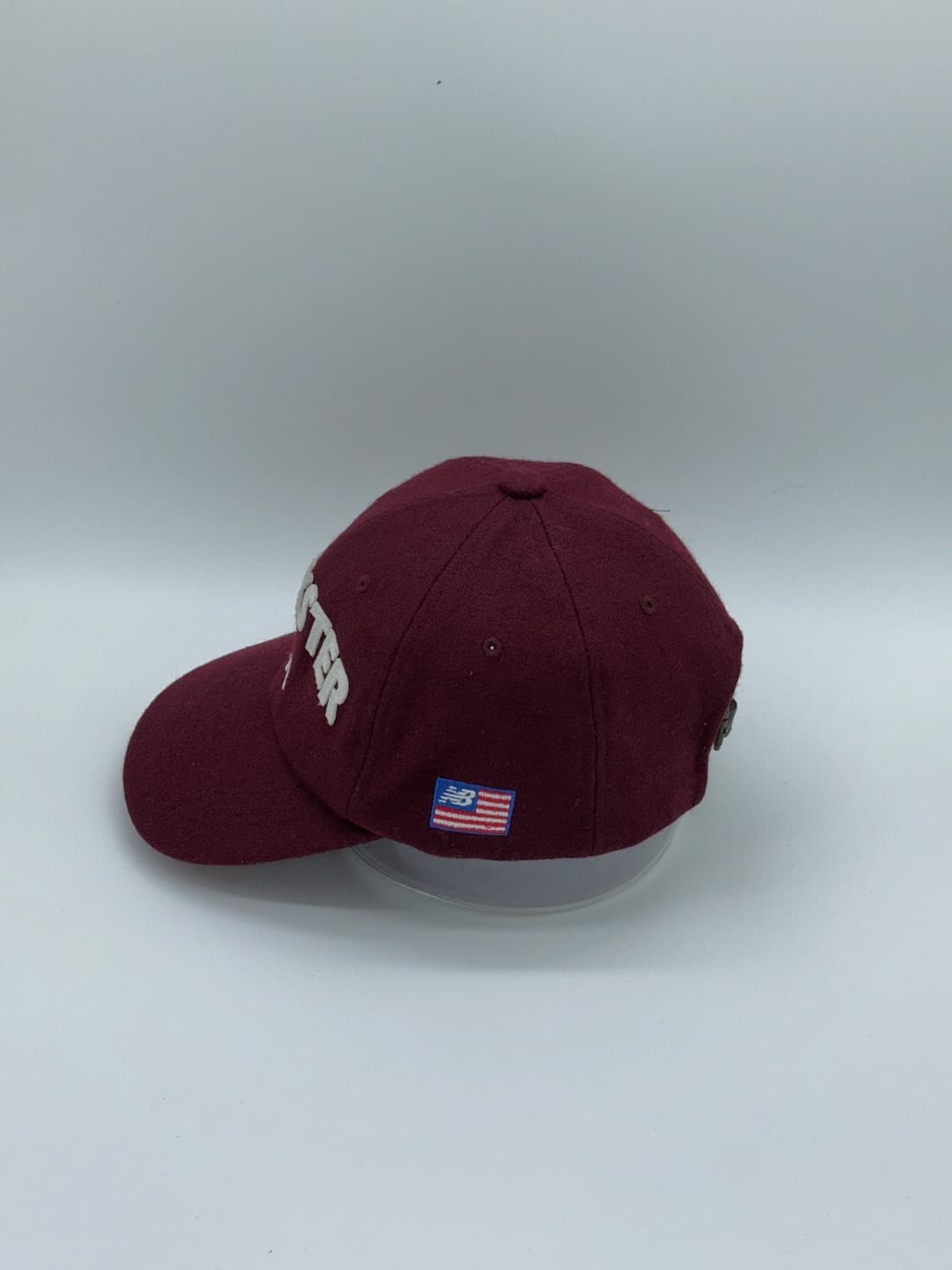 [F] 뉴발란스 울 버건디 자수 볼캡 모자 상품이미지3