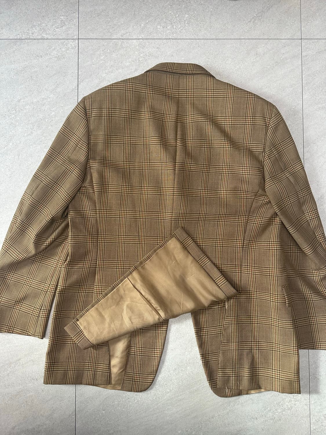 (미사용)90s 버버리 런던 빈티지 체크 블레이저 체크 자켓  상품이미지2