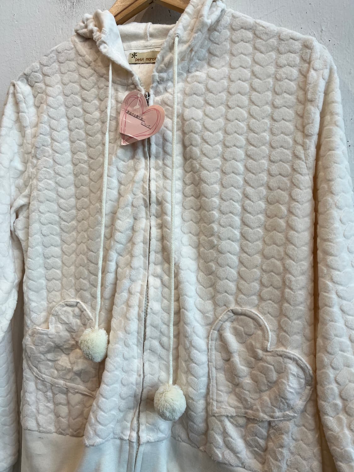 petit marais JPN 하트 플리스 후드집업 미사용품 상품이미지2