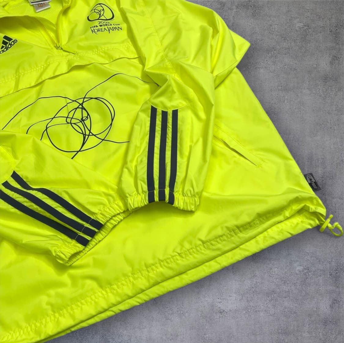아디다스 adidas 형광 2002한일월드컵 바람막이 아노락 반집업 XS 상품이미지5