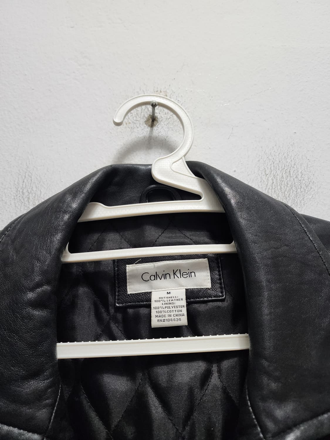 캘빈클라인 누빔 스틸로고 가죽자켓 상품이미지10