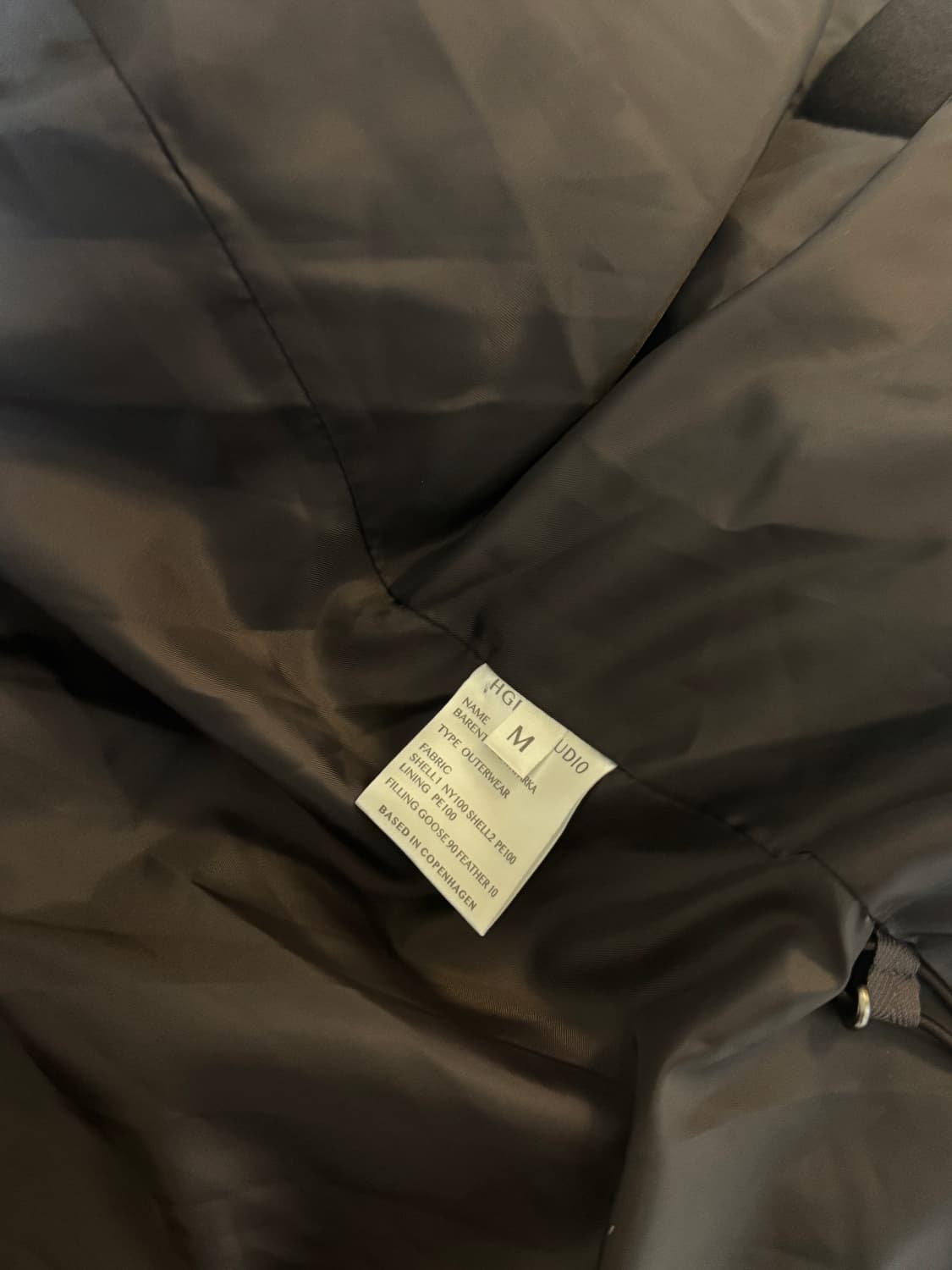 hgbb studio 브라운 후드패딩 새제품 팝니다 상품이미지4