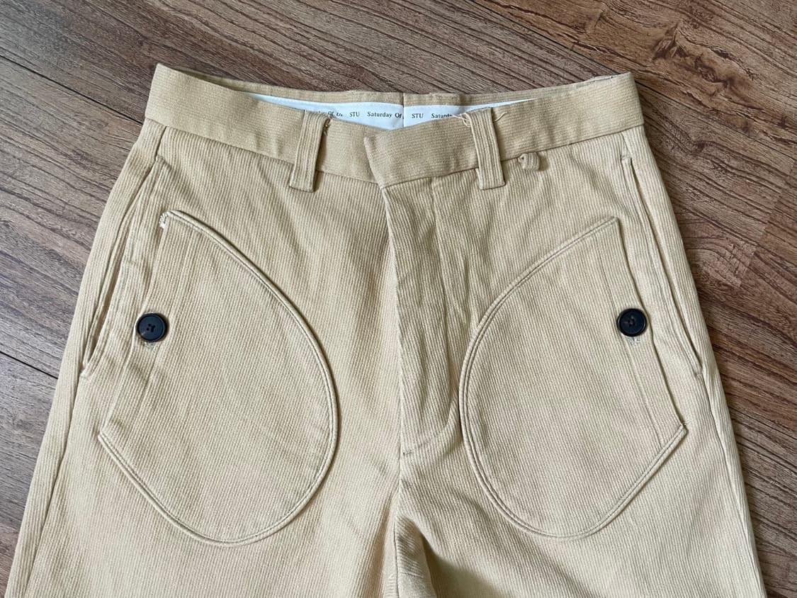 STU 라운드 패치 포켓 팬츠 베이지 상품이미지4
