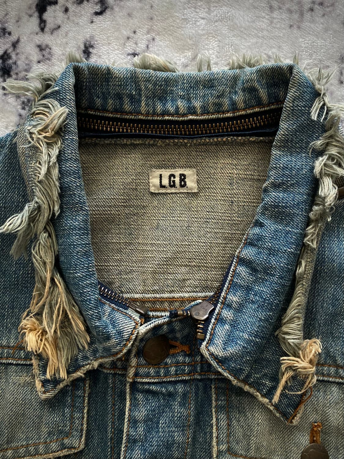 L.G.B. 디스트로이드 데님 자켓 상품이미지10