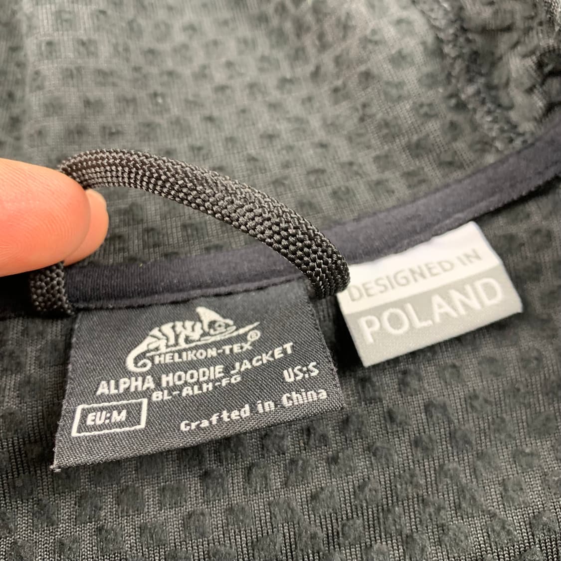 헬리콘텍스 알파 텍티컬 플리스 후드집업 블랙 상품이미지7