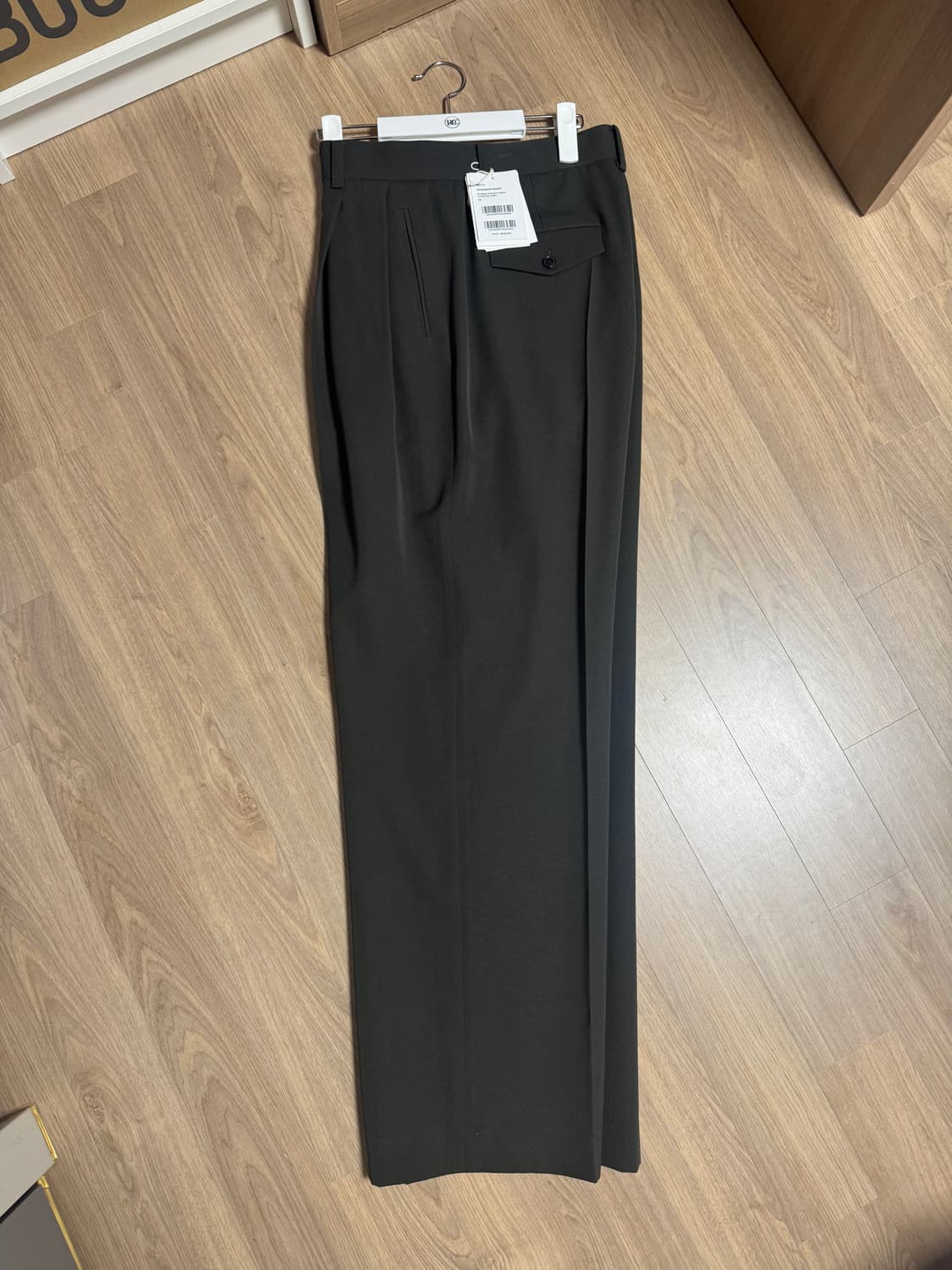 렉토 스티렌 턱 슬랙스 차콜그레이 M 새상품 판매 상품이미지2