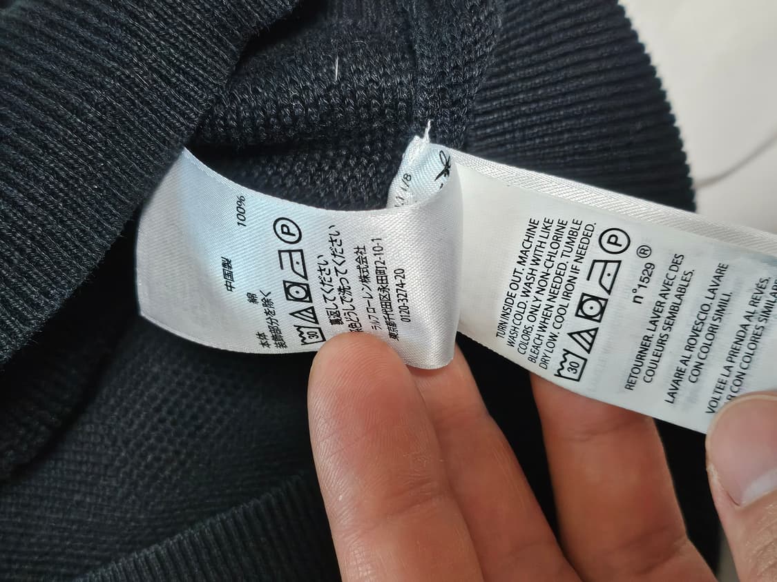 폴로 랄프로렌 피마코튼 스웨터 블랙 M 상품이미지6