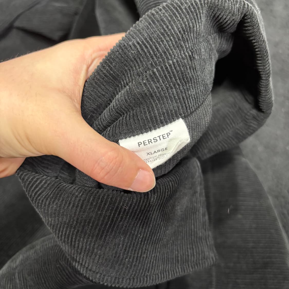 XL 퍼스텝 블랙 투포켓 코듀로이 셔츠 상품이미지3