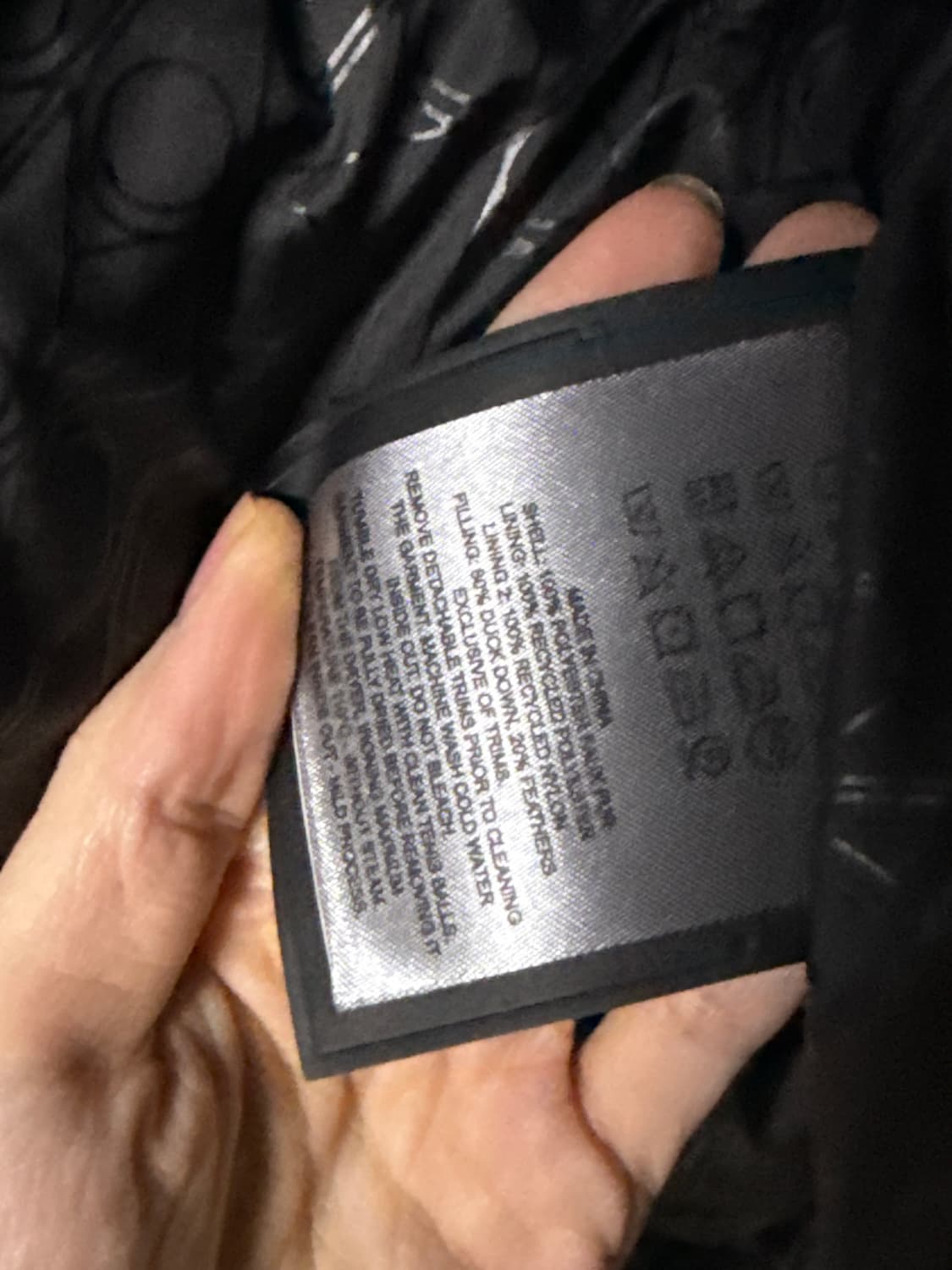 무스너클 버니 패딩 M33LJ233 292 벨벳패딩 상품이미지7