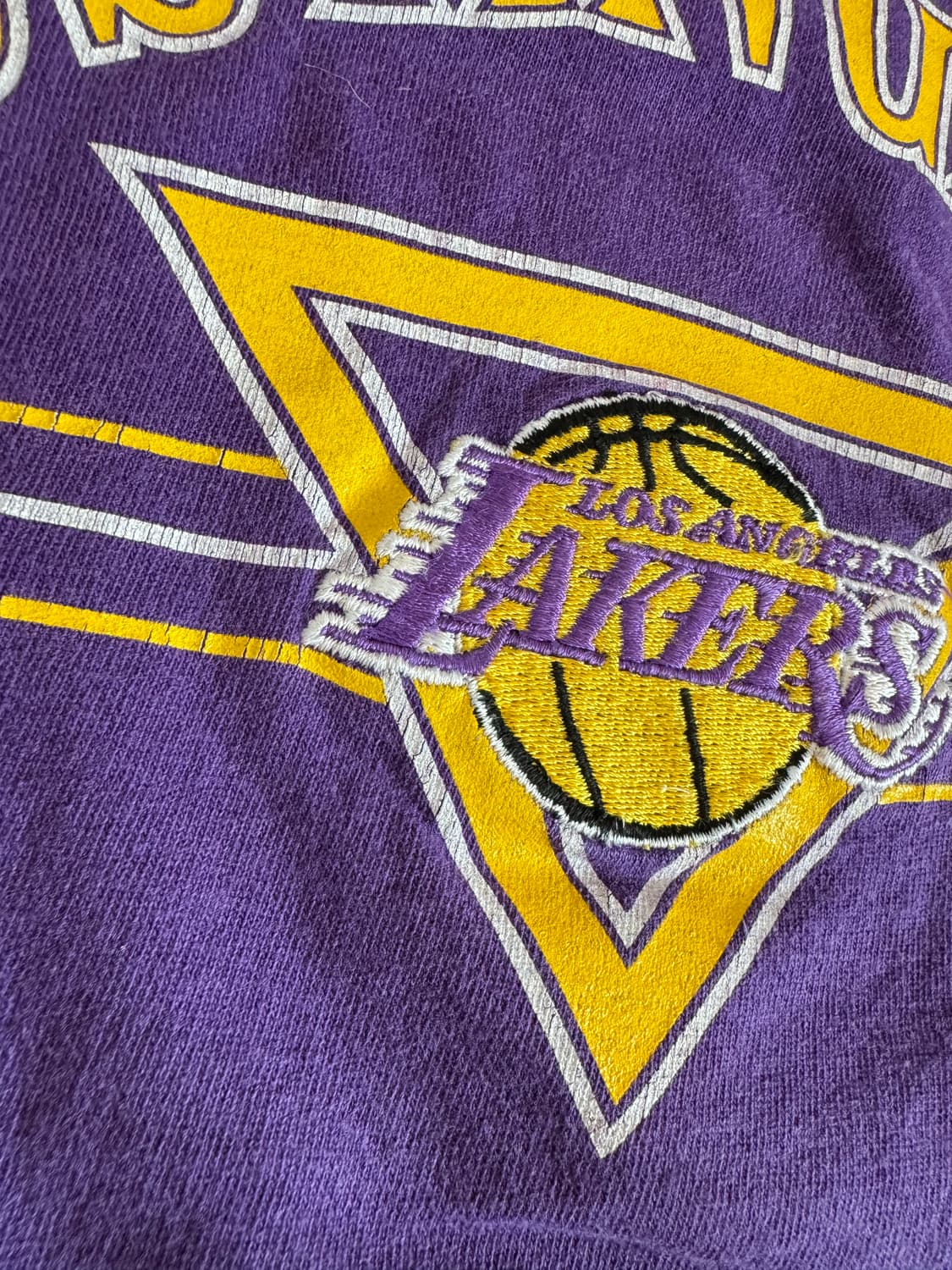 빈티지 페이디드 & 디스트레스드 Jerzees LA Lakers 티셔츠 상품이미지3
