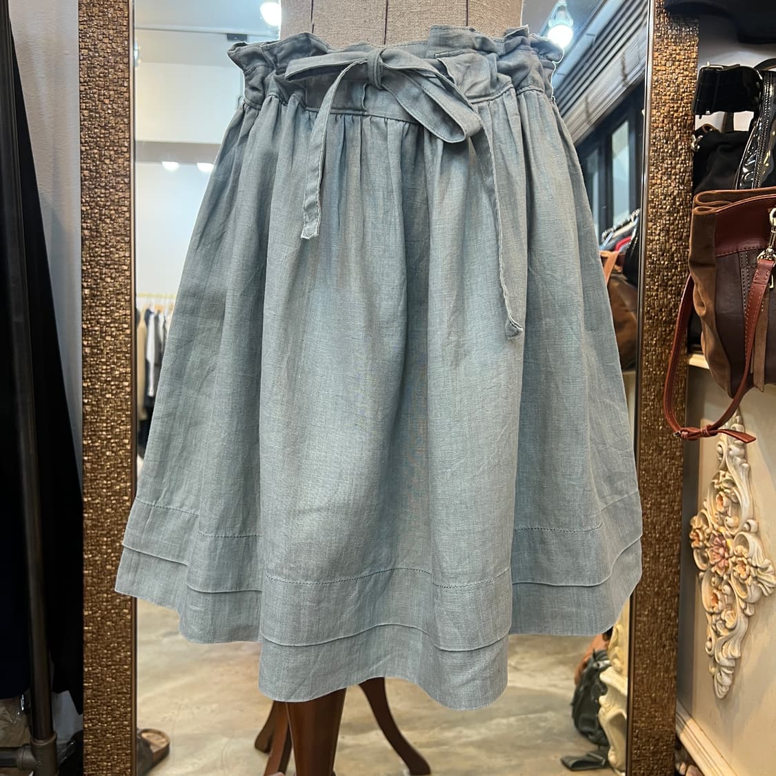 bulle de savon 린넨 스커트 상품이미지1