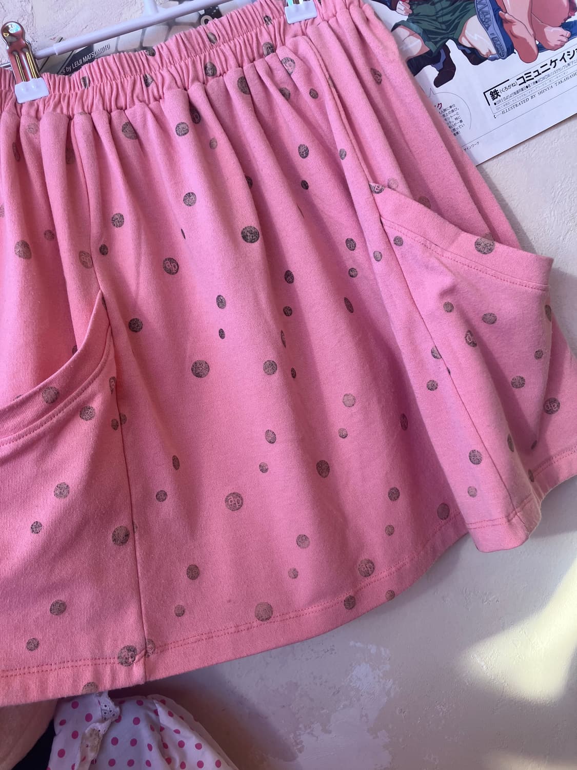 딸기우유 도트 포켓 스커트 상품이미지2