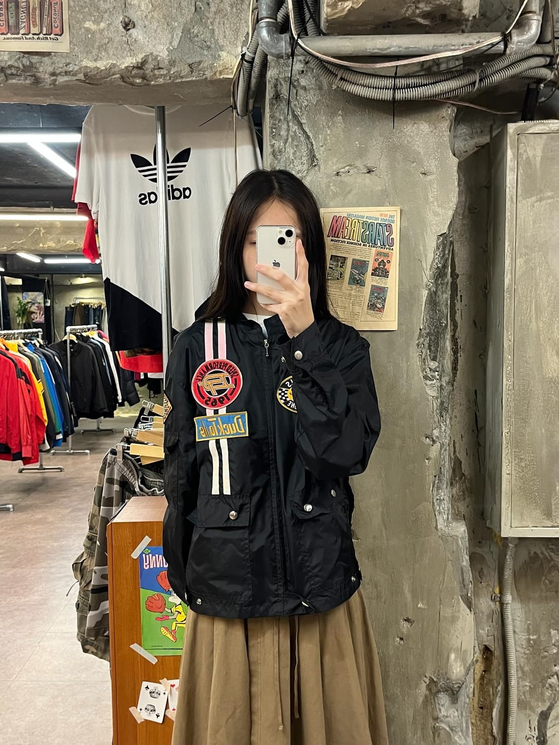 라이더 패치 집업 블랙 L #csz1059 상품이미지2