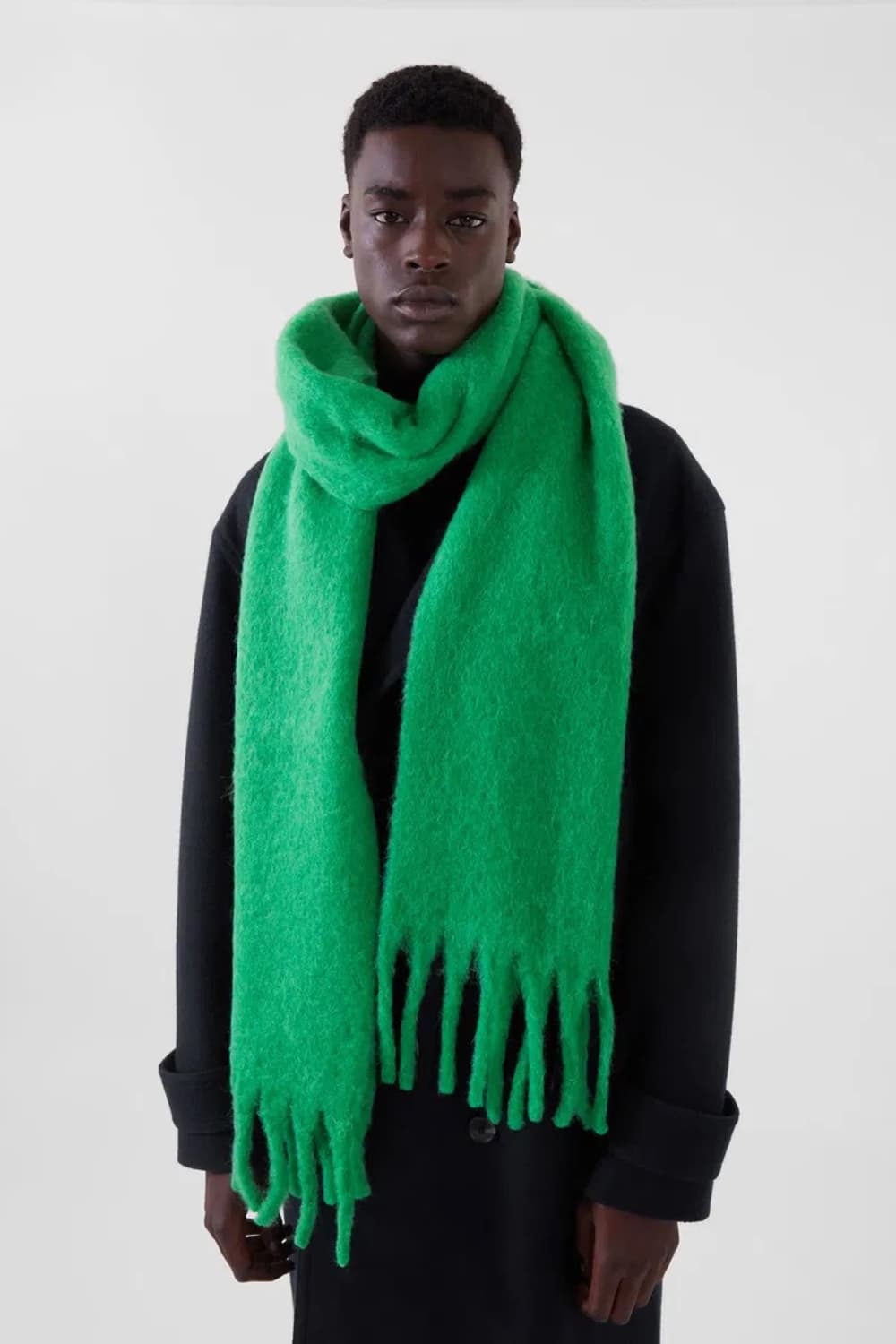 COS Oversized Brushed Green 머플러 상품이미지1