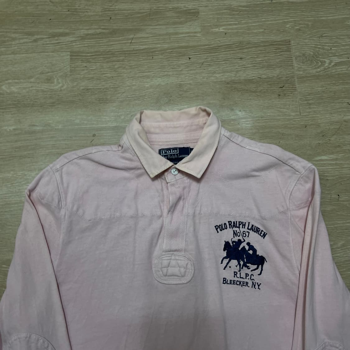 폴로 랄프로렌 커스텀핏 빅포니 럭비 카라티 [핑크] L/100 상품이미지2