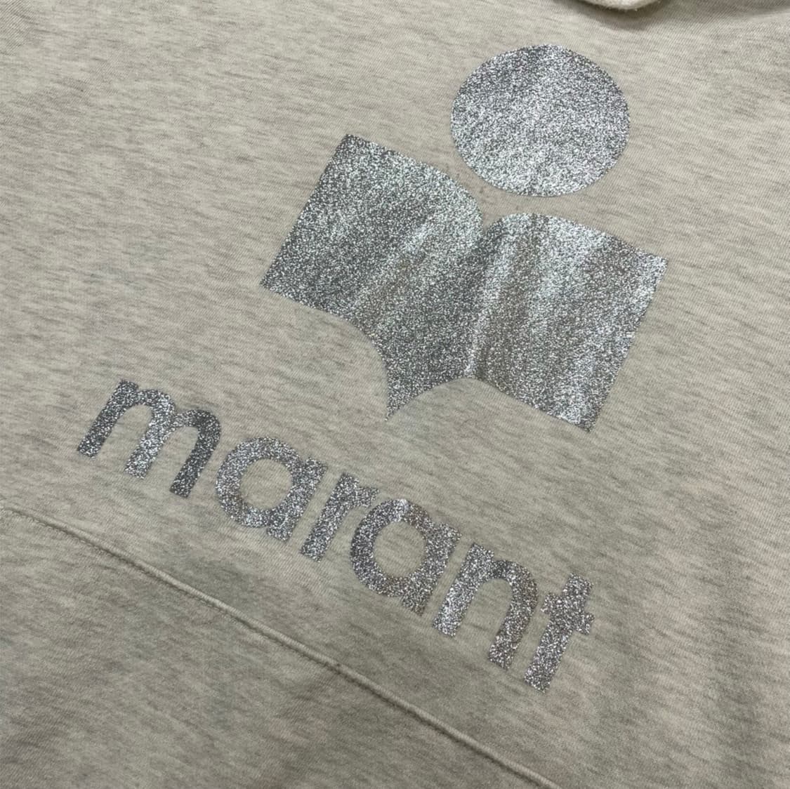 이자벨마랑 Isabel marant 아이보리 글리터 로고 후드티 F 상품이미지4
