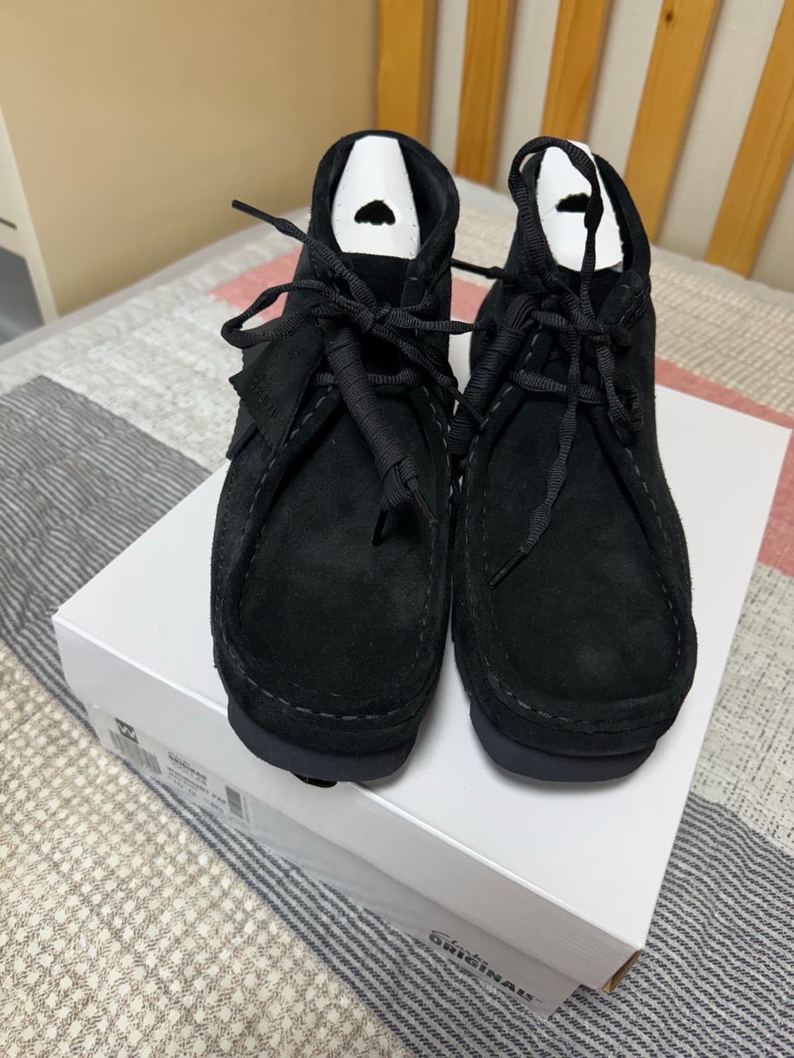 [285,uk10] 포스트아카이브팩션 클락스 왈라비 블랙 상품이미지1