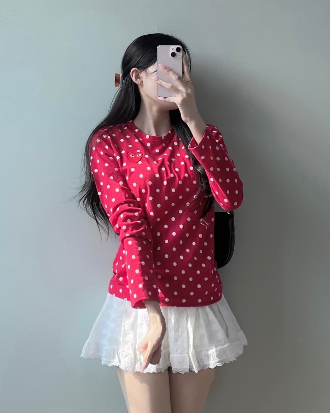 꼼데가르송 도트 롱슬리브 상품이미지3