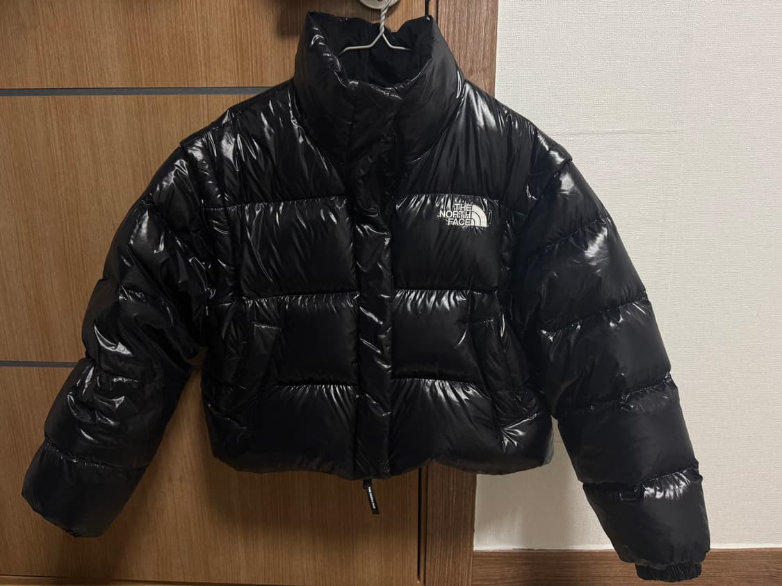 노스페이스 여성 글로시 숏 다운 패딩 M 상품이미지1