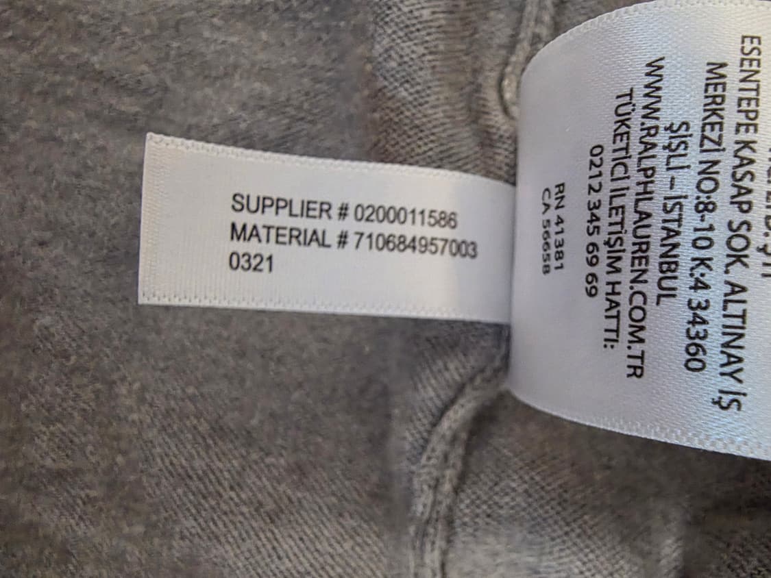 폴로 PIMA Cotten Slim Fit 니트 Light Grey L 상품이미지8