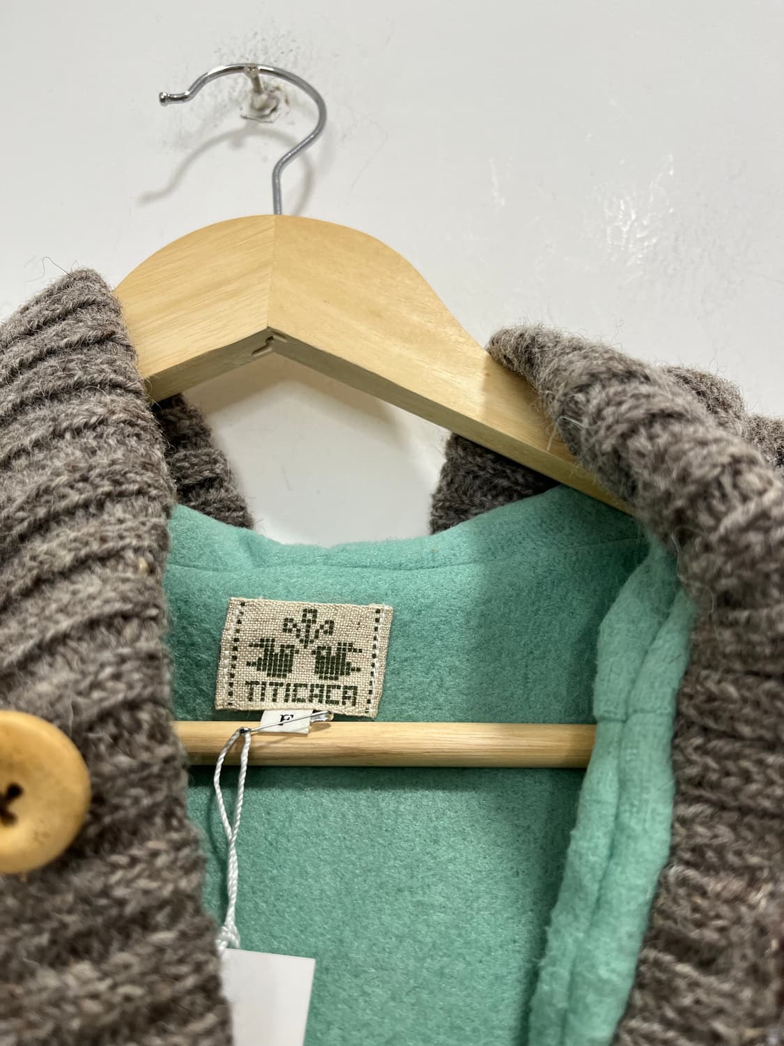 TITICACA 일본 빈티지 모리걸 뜨개 니트 후드 가디건 상품이미지4