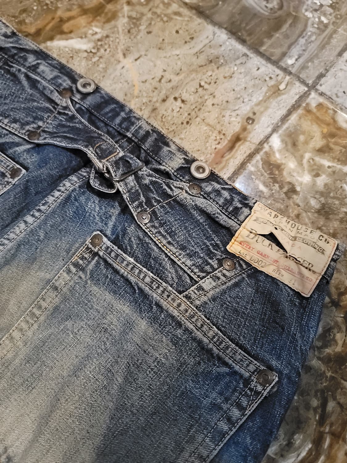 웨어하우스 덕디거 하드워시 데님팬츠  상품이미지3