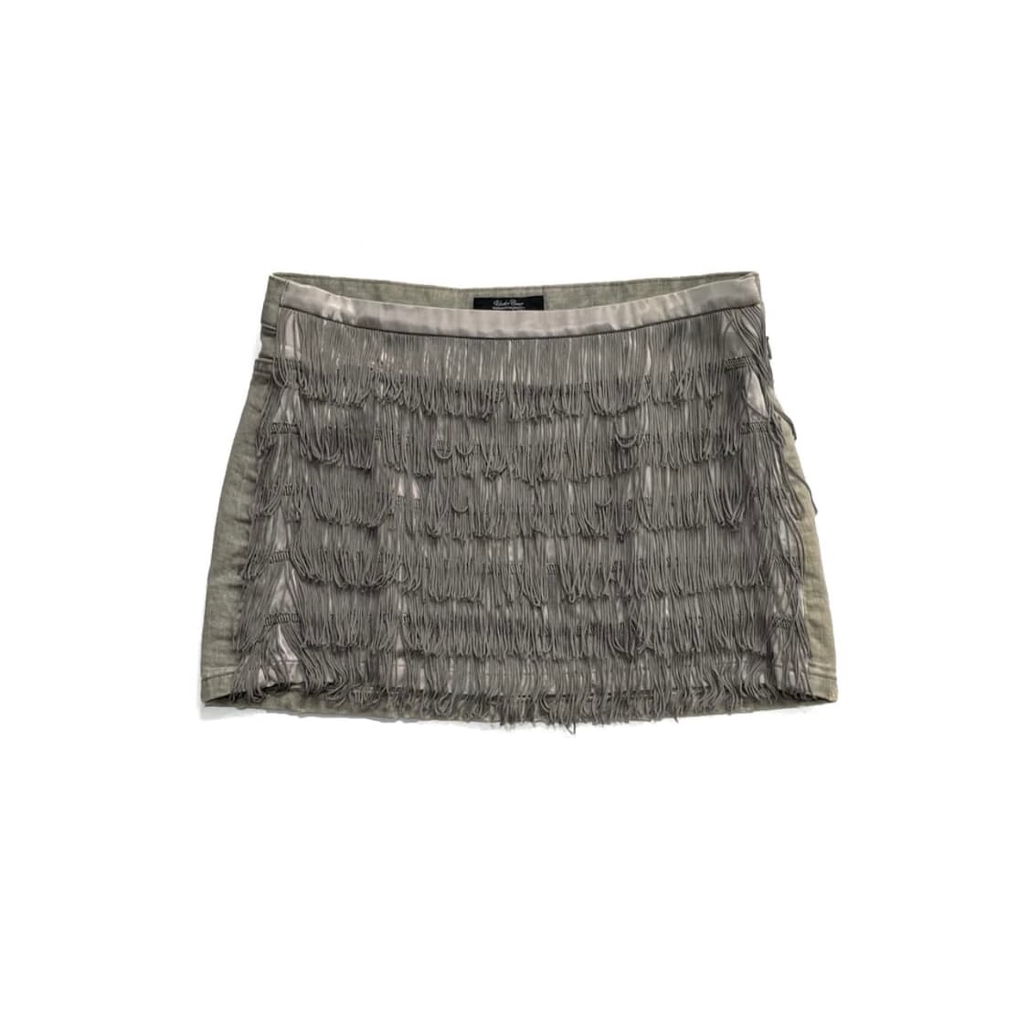 Undercover 프린지 데님 스커트 상품이미지1