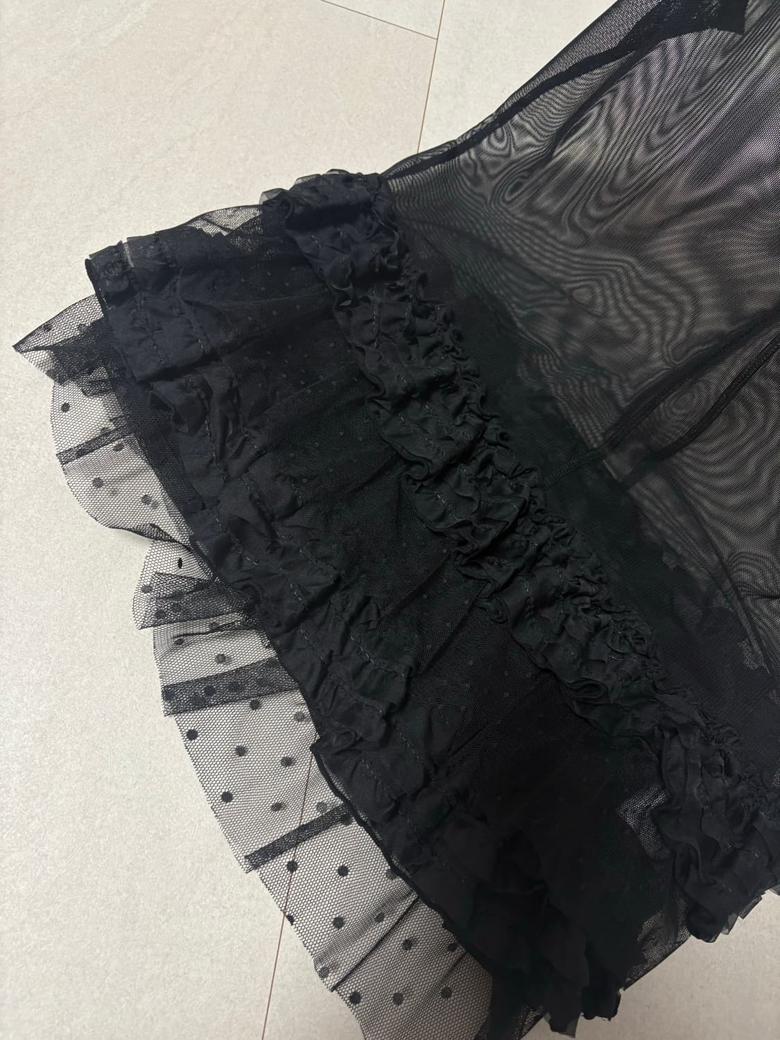 Fancy club 팬시클럽 도트 레이어드 원피스 상품이미지3