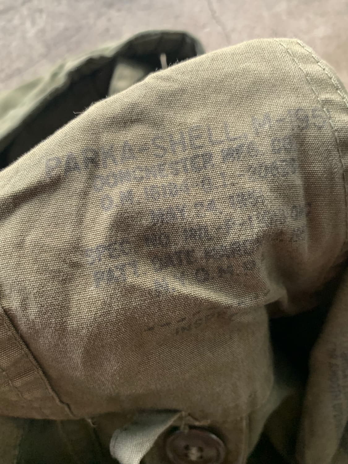 50s 미군 M-51 피시테일 파카 옥스포드 클로스 상품이미지3