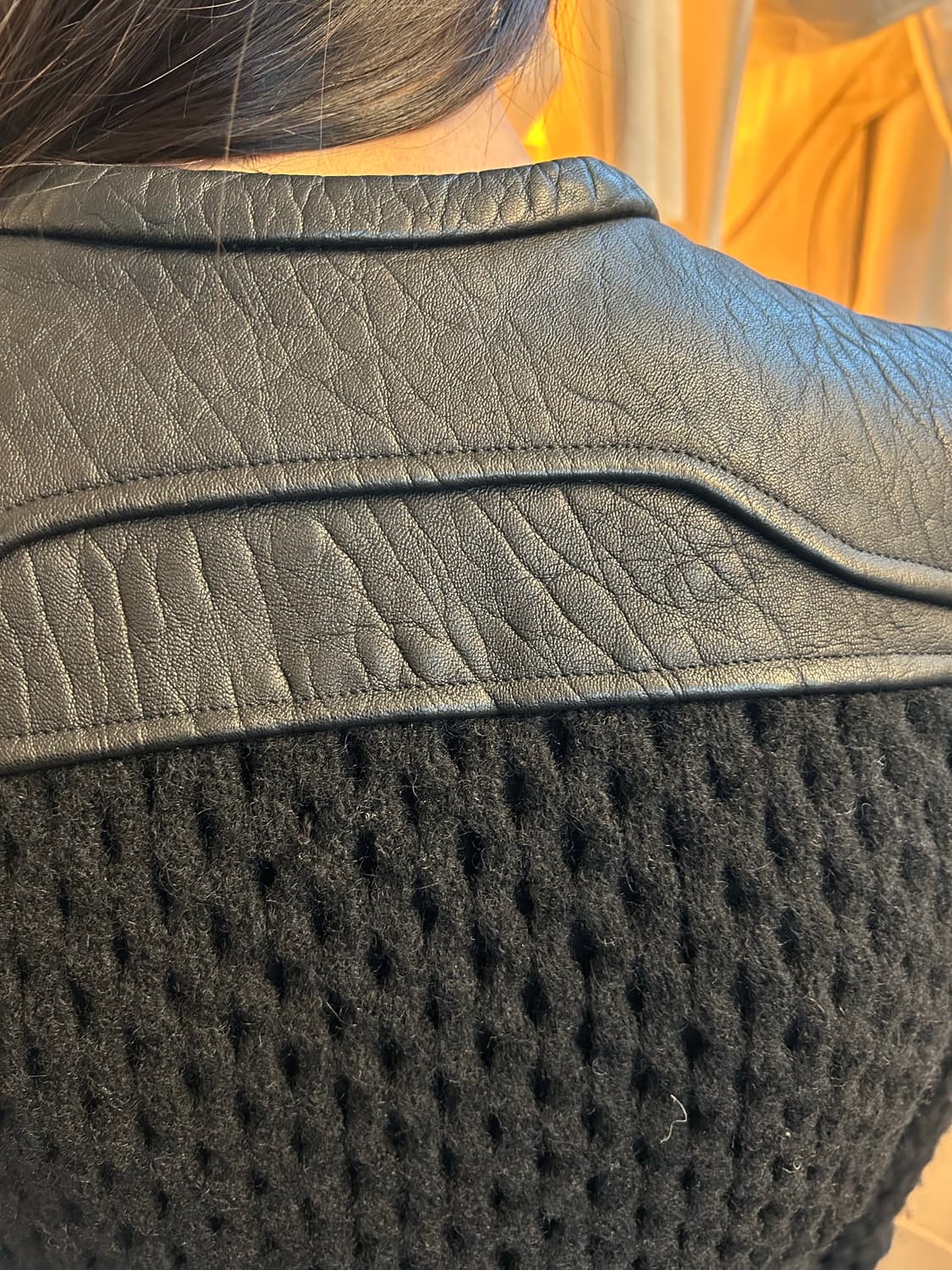 IRO leather knit zip up 상품이미지2