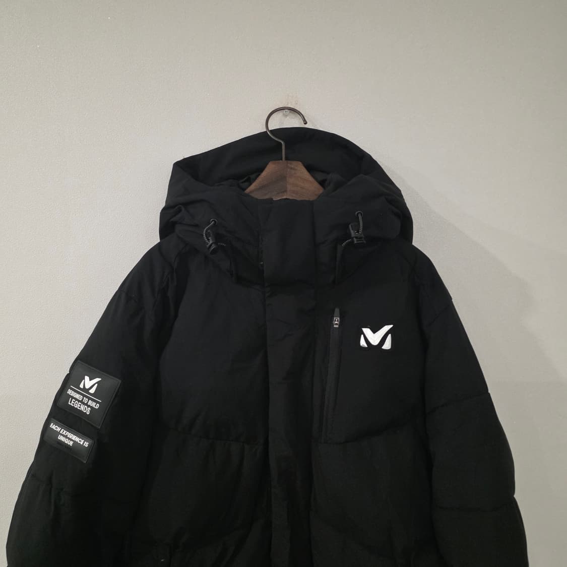 밀레 블랙 롱패딩 후드 패딩 점퍼 150 상품이미지3