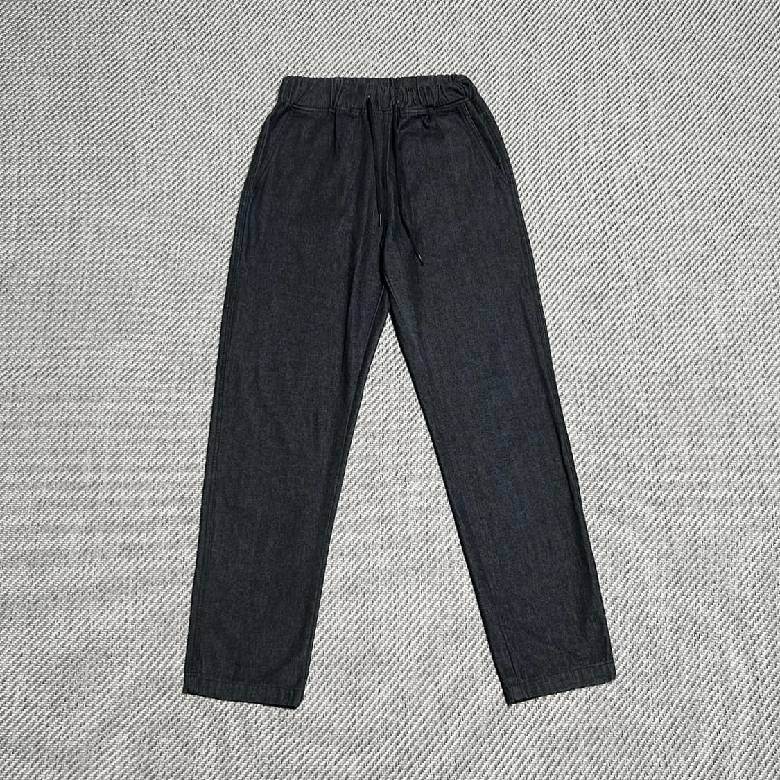 [L] Vintage 밴딩 진청 슬림핏 팬츠 상품이미지1