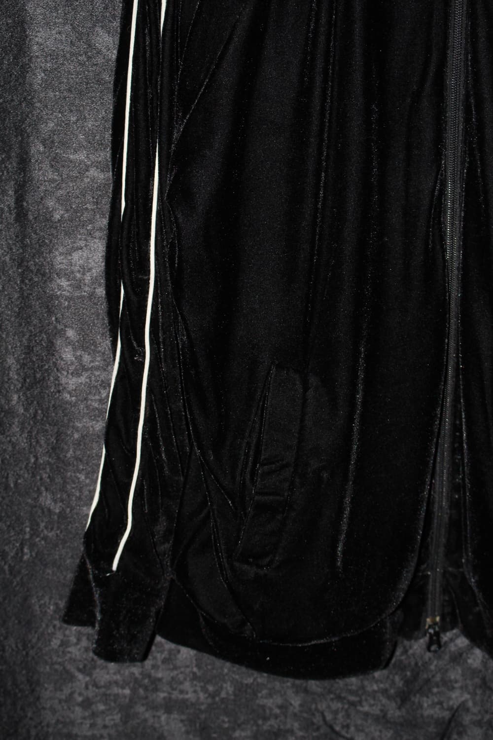 빈티지 루즈핏 벨벳 집업 상품이미지4