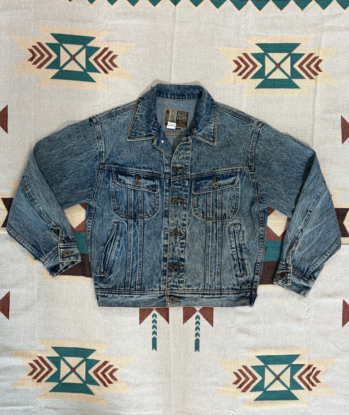 90s 맥호프 웨스터너 크롭 데님자켓 상품이미지1