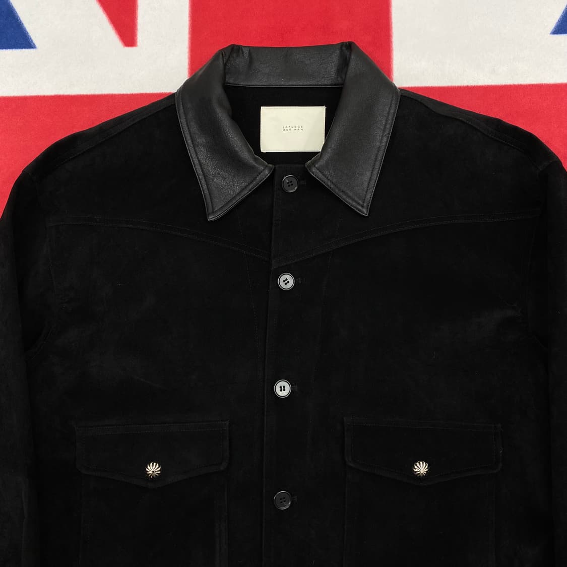 라퍼지 스웨이드 트러커자켓 M 실측 L 상품이미지3