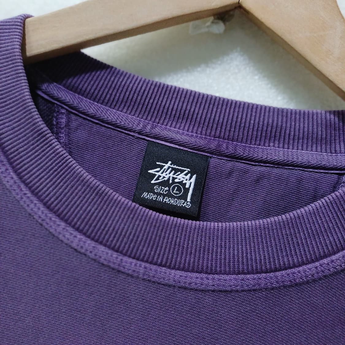 스투시 피그먼트 봄 가을 남성 맨투맨 라운드 티 XL 2XL 사랑봉봉 상품이미지4