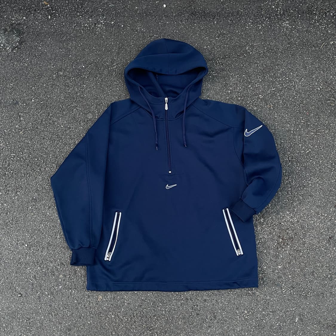 90s 나이키 재팬 미드 스우시 올드스쿨 아노락 후드 져지 M 상품이미지9