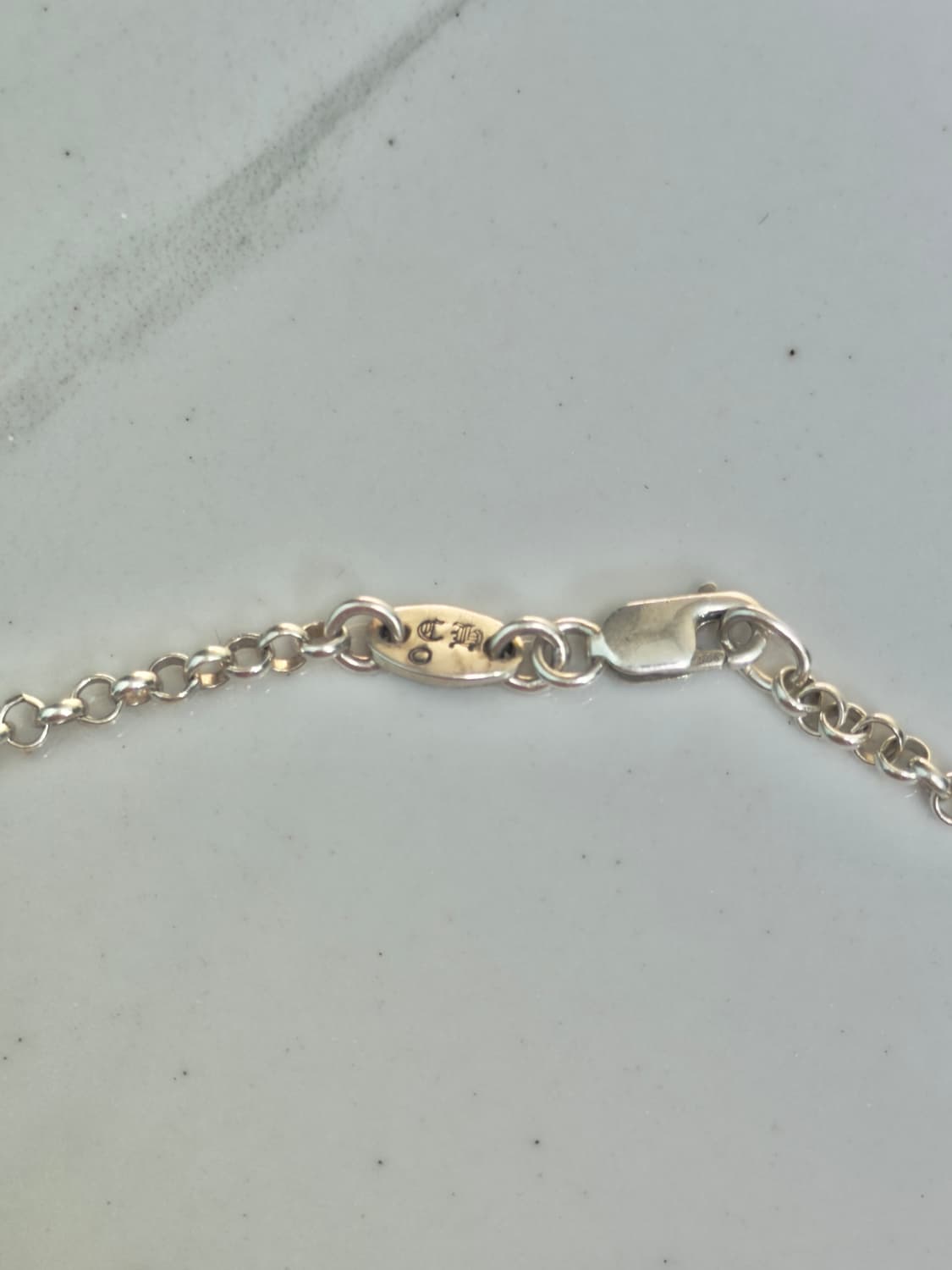 새상품 크롬하츠 세이프티핀 1P 다이아 파베 일체형 목걸이 영수증O 상품이미지4