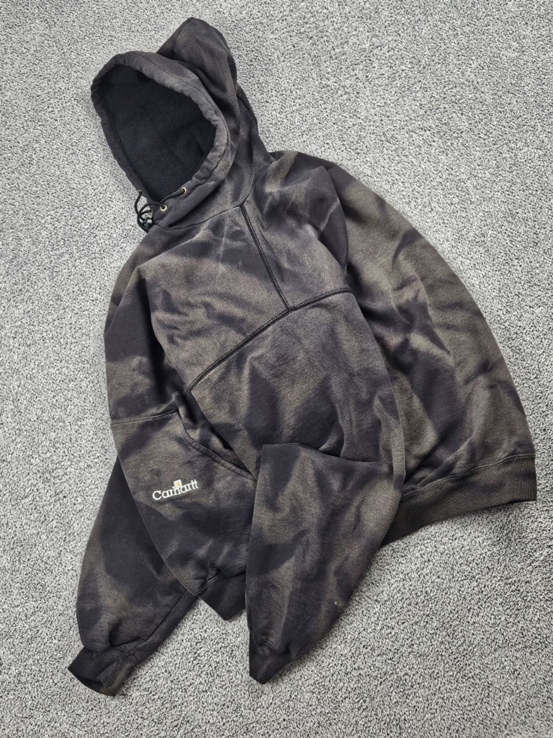 칼하트 다잉 워시드 커스텀 스웻 후드 티셔츠 (상세설명참조)/ 10136 상품이미지3