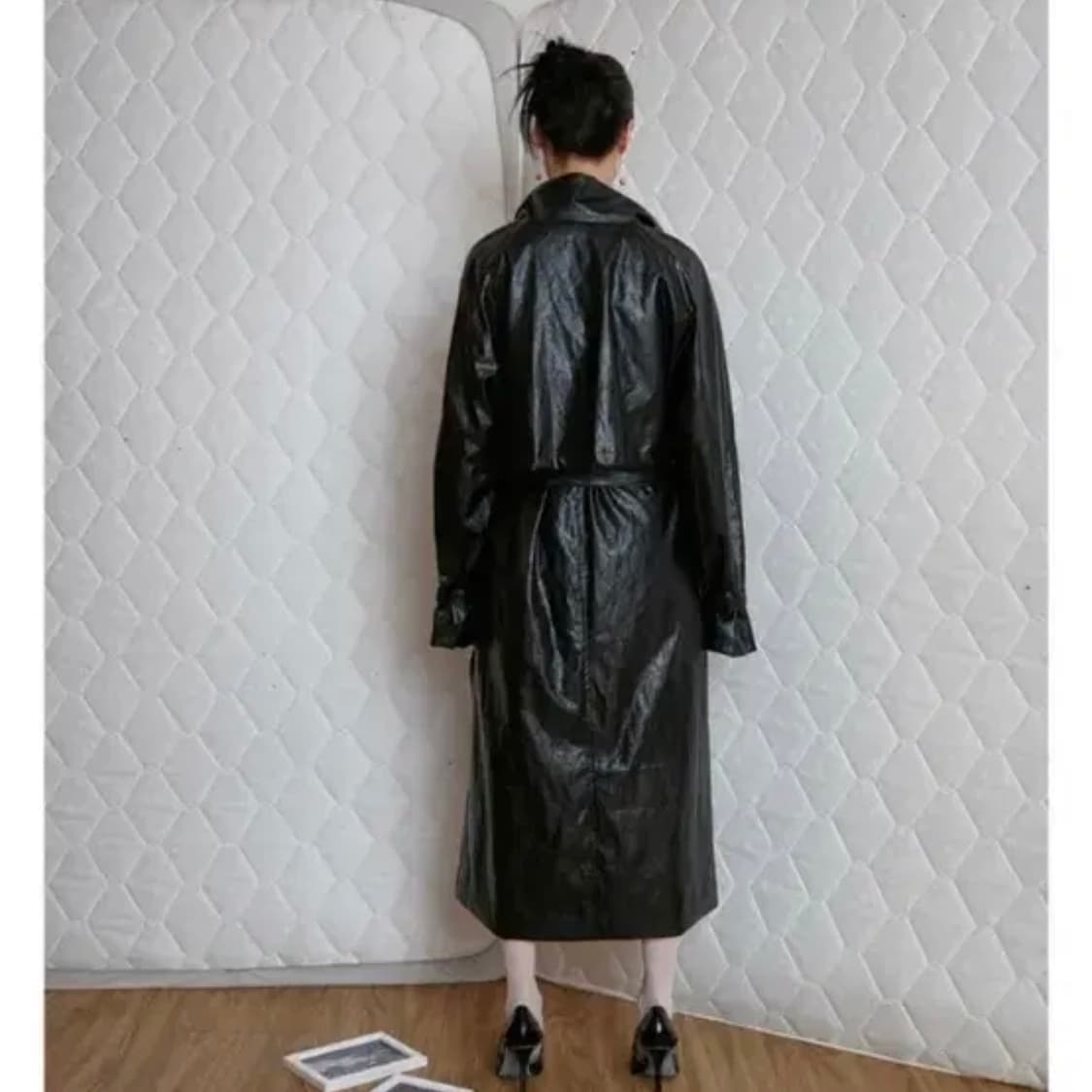 Nache 레더 트랜치코트 상품이미지2