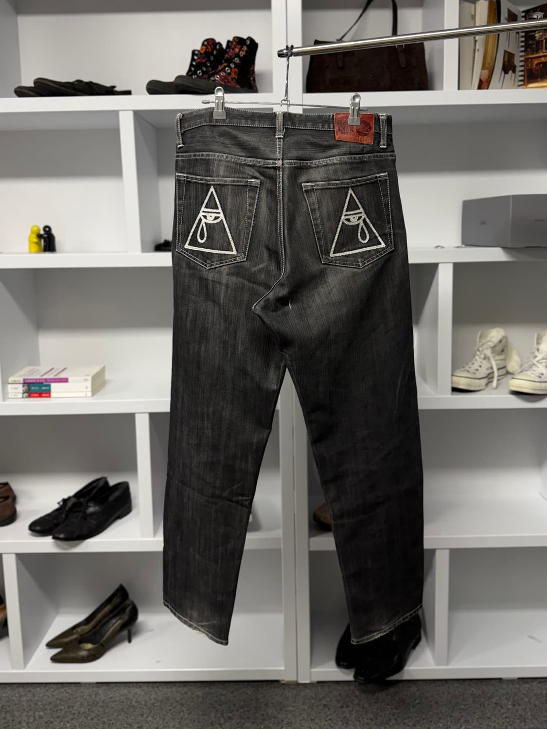 revolver 블랙 데님 팬츠 상품이미지3