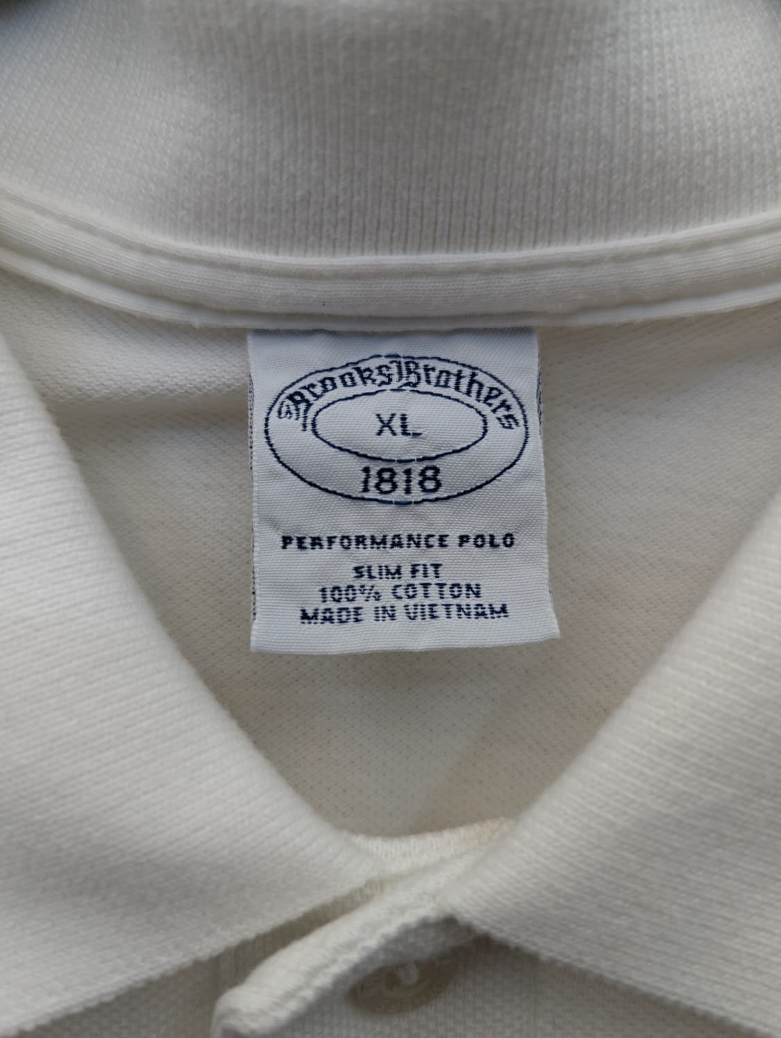 브룩스브라더스 화이트 반팔 폴로셔츠 상품이미지4