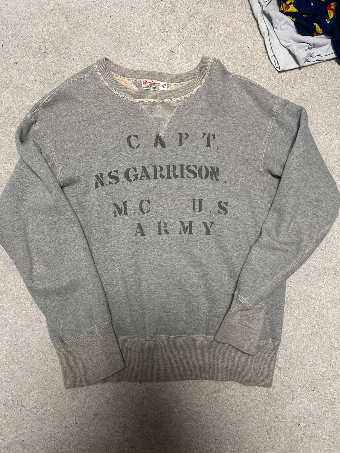 웨어하우스 스웻 401,403? 그레이 42사이즈 상품이미지5